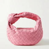 Rémy-Anne | Damentasche | Geflochtenes Design und geknoteter Griff – Rosa