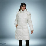Stylisch – warmer daunenparka – Weiß