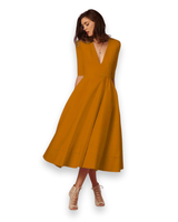 Damen Elegantes Festliches Kleid | Ärmellos Maxi – Gelb