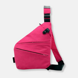 Liv | Sichere Schultertasche aus Nylon – Rot