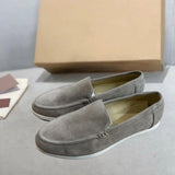 Dave™ - Herren-Loafer aus Wildleder – Hellgrau