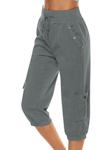 Komfortable Damen Freizeithose für den Alltag – Grau