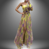 Nana | Elegantes handgefertigtes Kleid für Frauen – Gelb