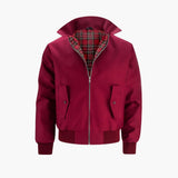 Rippbündchen Harrington Jacke für Herren – Burgundy