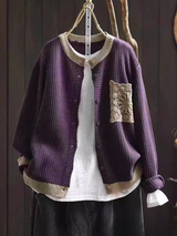 AVELINE | STRICKCARDIGAN – Lila