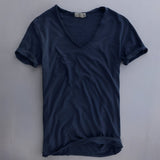 Brett – Bequemes, lässiges Herren-T-Shirt – Blau