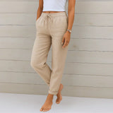 Quirina - leichte Leinenhose – Beige