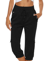 Damen Bequeme Freizeithose | Sportlich – Schwarz