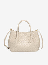 Mariana | Woven Crossbody Bag Aus Premium Veganen Leder Mit Abnehmbarer Schultertasche – Off White