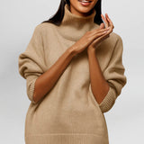 Stefanie™ | Strickpullover mit Rollkragen – Khaki