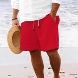 Edward - Lässige, leichte Shorts für Herren – Rot