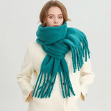 Oneka - Winterschal aus Kaschmir – Türkis