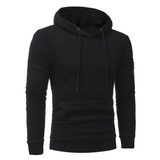 Langärmeliges Kapuzensweatshirt für Männer - Jaiden – Schwarz