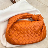 Rémy-Anne | Damentasche | Geflochtenes Design und geknoteter Griff – Orange