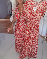 Avery - Lässiges, stilvolles Maxikleid – Rot