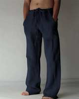 Herren Lässige Kordelzug-Hose | Lockerer Schnitt – Dunkelblau