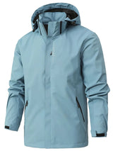 Norberto – Wasserdichte Jacke Mit Langen Ärmeln – Hellblau