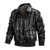 Bowen Vintage Lederjacke – Schwarz