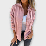 Lenia – Kapuzenjacke mit Reißverschluss – Rosa