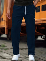 Travys – Lässige Jogging Hose Mit Tasche – Marineblau