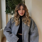 Shona Übergroße Jacke – Grau