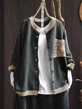 AVELINE | STRICKCARDIGAN – Grün