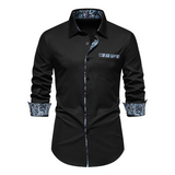 Ice - Stretch-Langarm-Shirt für Männer – Schwarz