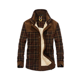 WODEN - Jacke aus dickem Flanell für Männer – Khaki