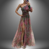 Nana | Elegantes handgefertigtes Kleid für Frauen – Rot
