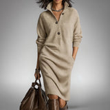 Elyon | Elegantes Kleid – Beige