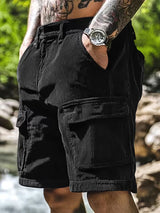 Sammy - Bequeme 3d Gewebte Shorts Mit Tasche – Schwarz