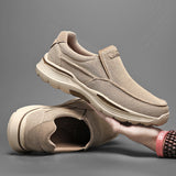 Diego - Leichte und bequeme Slip-on-Turnschuhe für den Frühling – Khaki