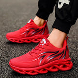 Vortex – Orthopädische Herren-Sneaker mit Luftsohle – Rot