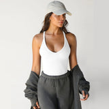 Nora - Nahtloses Sport-Top – Weiß