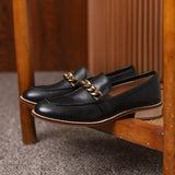 Tyleigh | Slipper mit runder Spitze und klobigem Absatz – Schwarz