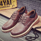 Zevynn : Herrenmode Schuhe, utilitaristischer Stil, neue Herbstkollektion – Dunkelbraun