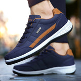 Zandro - Marineblaue Freizeitschuhe für Männer – Marineblau
