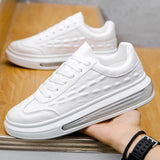 Oorenn | Modische Freizeitschuhe aus Leder für Männer – Weiß