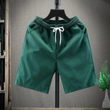 Conor - Lässige Strandshorts mit Kordelzug für Herren – Dunkelgrün