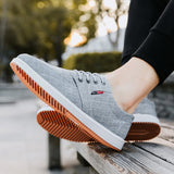 Sebastian - Lässige Segeltuchschuhe – Grau