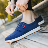 Sebastian - Lässige Segeltuchschuhe – Blau