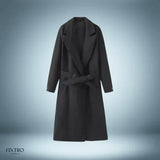 Einzigartig – trenchcoat-jacke – Schwarz