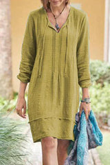 Elegantes & Komfortables Sommerkleid – Gelb