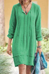 Elegantes & Komfortables Sommerkleid – Grün