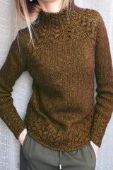 Hollis – Stylischer Wollpullover – Braun