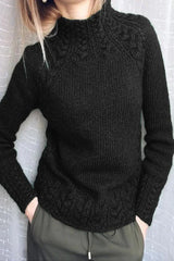 Hollis – Stylischer Wollpullover – Schwarz