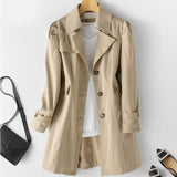 Ariana – elegante und lässige windjacke – Khaki
