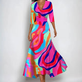 Grace - Weiches, florales Wickelkleid – Mehrfarbig