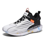 Rexor – Orthopädischer Herren-Sneaker mit Profilsohle – Weiß schwarz