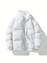 Warme jacke im klassischen design - anton – Weiß